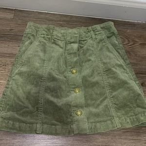 Green Forever 21 skirt